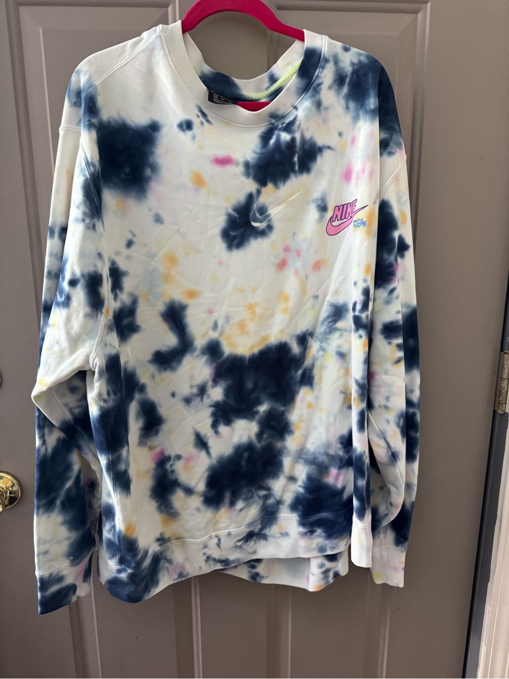 Nike Sportswear Club Men's Tie-Dye French Terry Crewneck Sweatshirt 3XL